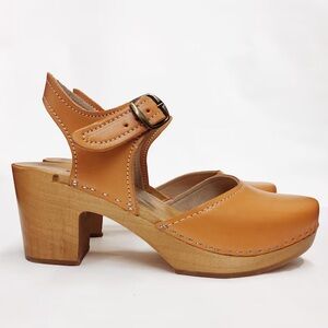 Swed2walk Vegan Leather Estelle Scandi Girl Swedish Clogs Cottagecore Lagenlook